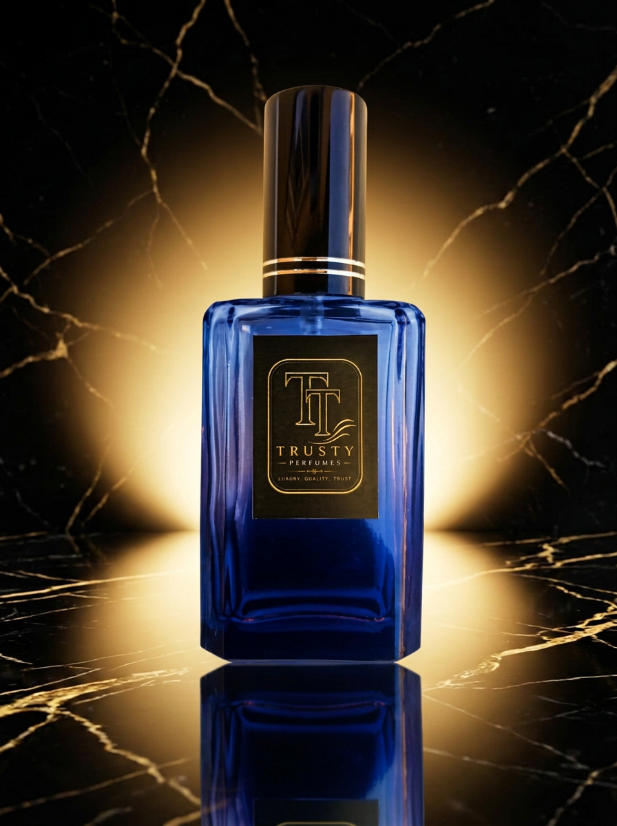 Trusty Luxury Range 60ml · Blue Edition luxury perfume bottle