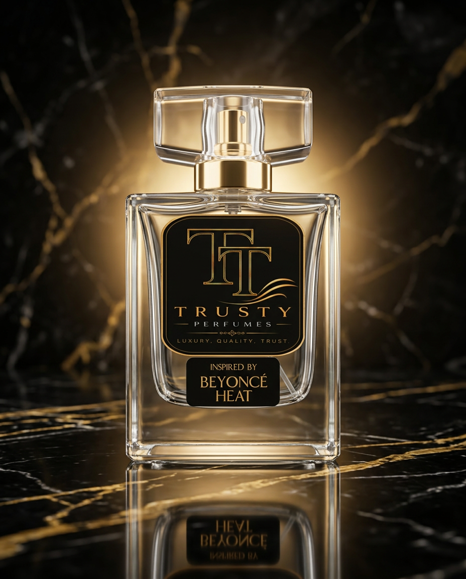 Trusty 50ml · Inspired by Beyoncé Heat luxury perfume bottle